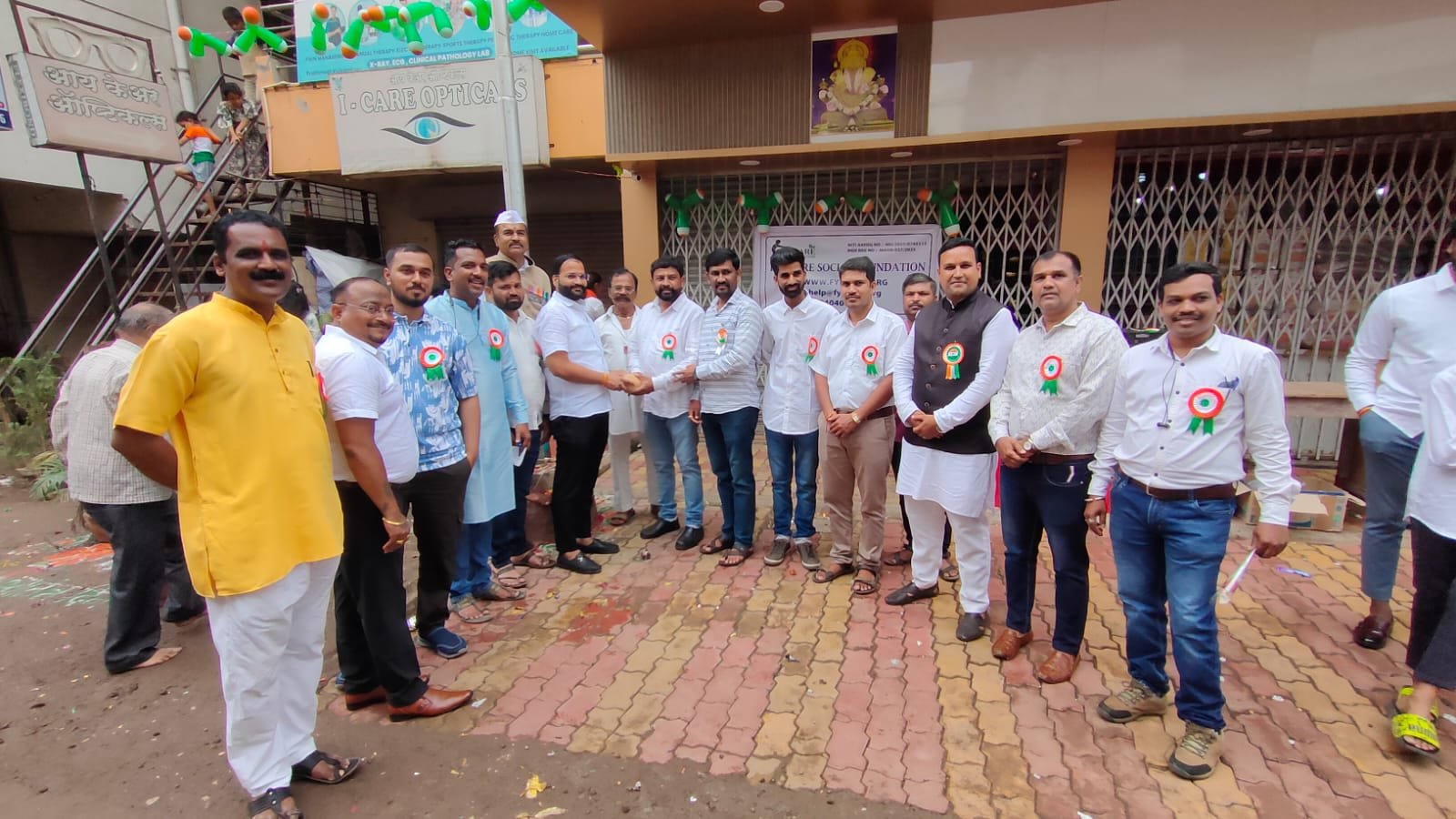 Book Distribution at Dattanagar 15-08-2025 3